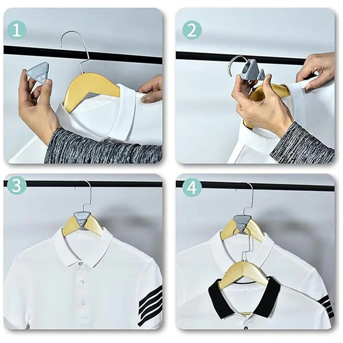 Multi-functional Plastic Triangle Hanger Connector Hooks (1 Pc) - Zidbik
