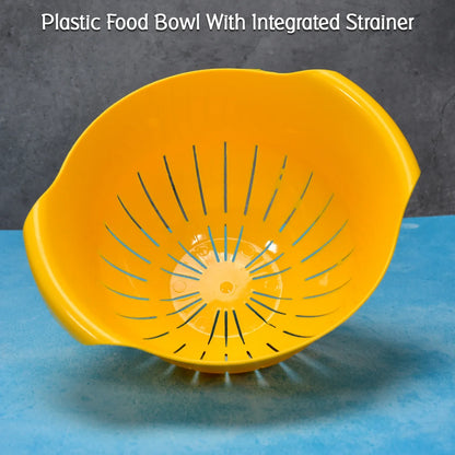 2312 Plastic Fruits Vegetable Noodles Pasta Washing Bowl Strainer - Zidbik
