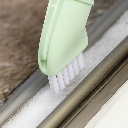 Multipurpose Bottle-connectable Cleaning Brush With Built-in Scraper (1 Pc) - Zidbik