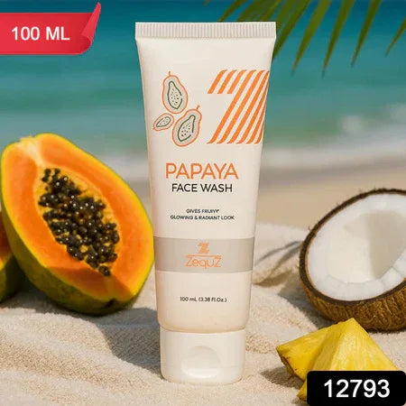Zequz Papaya Face Wash - (100ml 1 Pc) - Zidbik