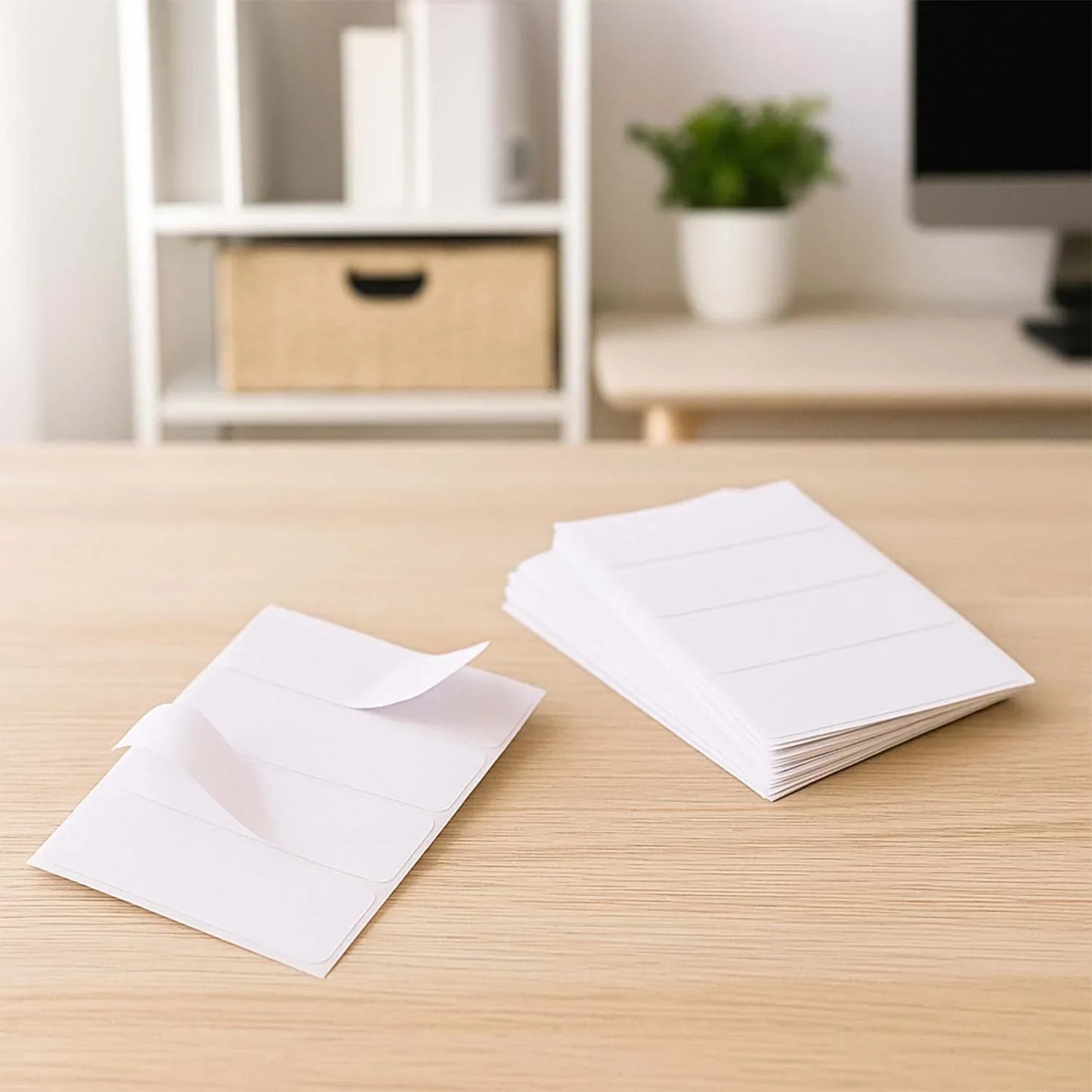 Premium All Purpose Adhesive White Labels (128 Labels) - Zidbik