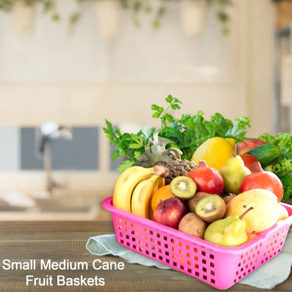 2482 Plastic Medium Size Cane Fruit Baskets - Zidbik
