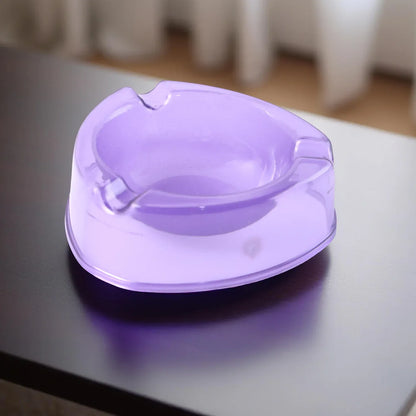 Oblivion Transparent Pueple Plastic Ashtray (1 Pc) - Zidbik