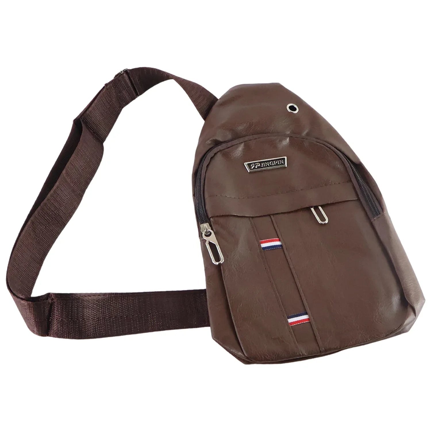 13112 Waterproof Anti Theft Cross-body Fanny Pack Waist Bag Shoulder Bags Chest Men Casual Fashion Usb Charging Earphone Hook Sling Travel Bag (1 Pc) - Zidbik