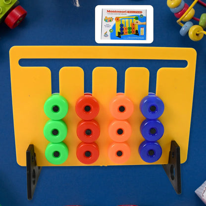 Montessori Slide Puzzles Toys For Kids (36 Challenges 1 Set) - Zidbik