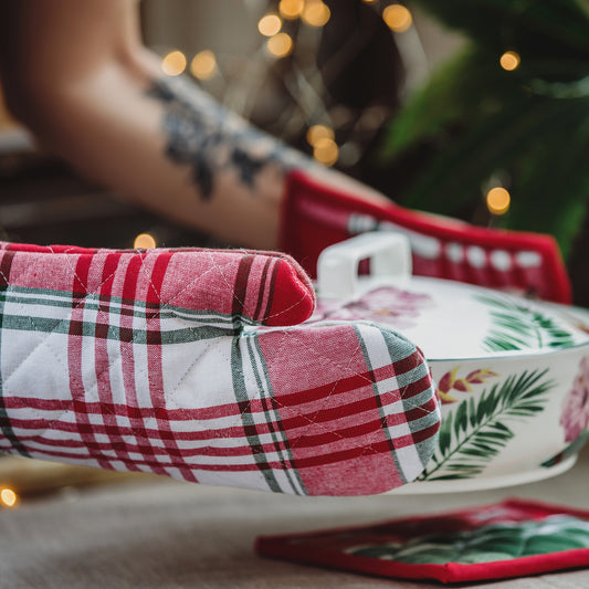 2770 Professional Cotton Oven Mitt Gloves - Zidbik