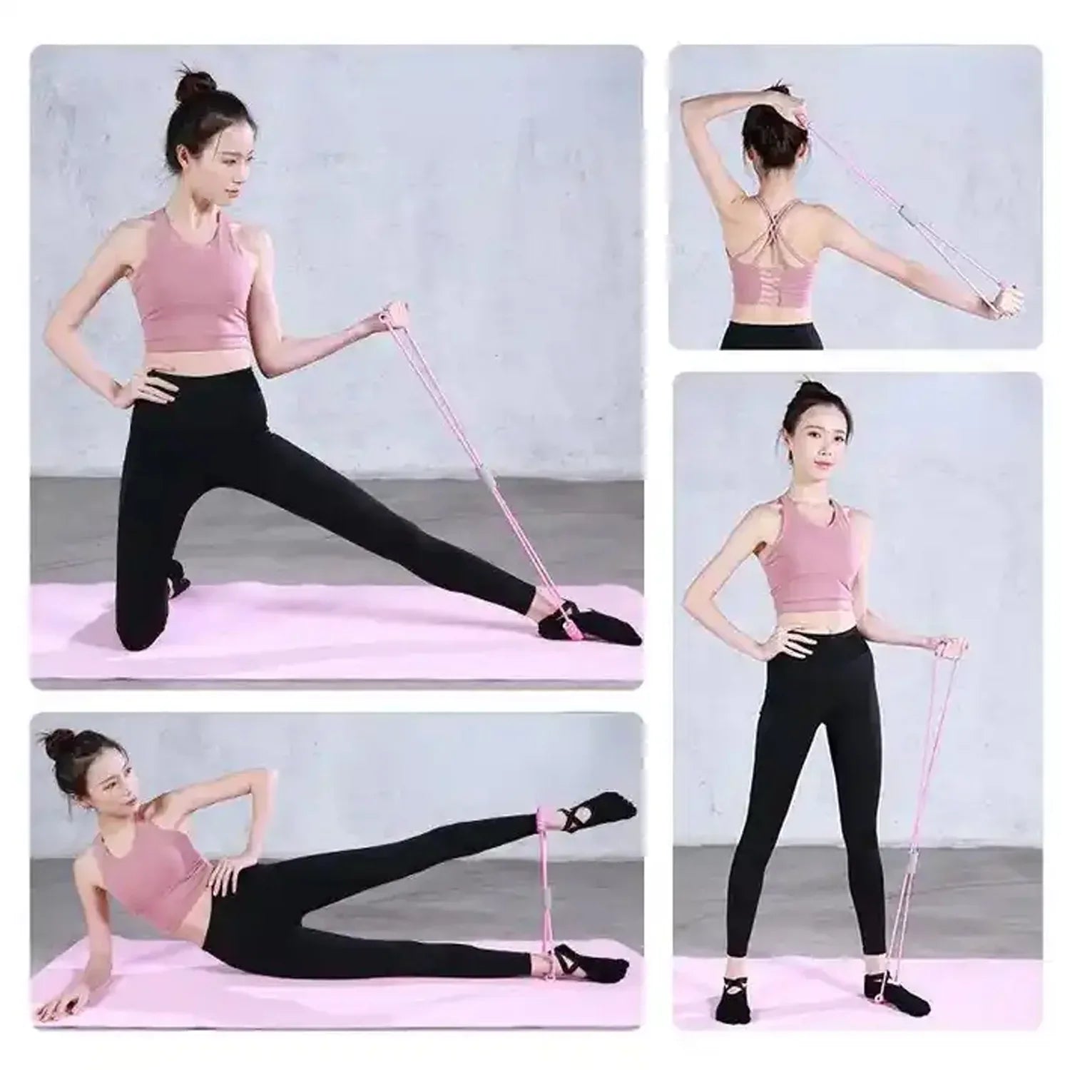 8471 Sport Resistance Loop Band Yoga Bands Rubber Exercise Fitness Training Gym Strength Resistance Band Exercise Equipment Bands For Working Out (1 Pc Mix Color) - Zidbik