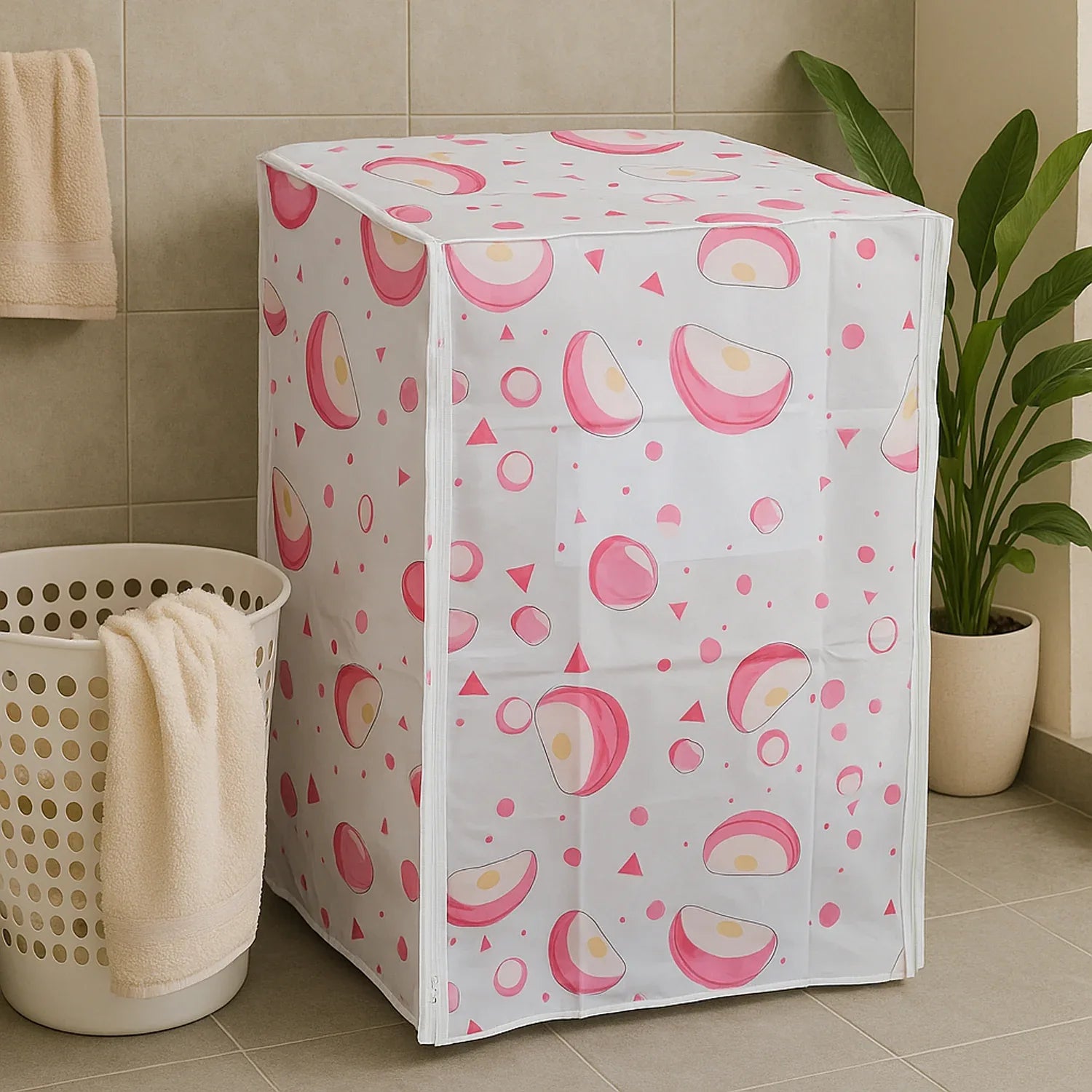 Waterproof Washing Machine Cover 58x62x85 Cm (1 Pc Mix Design) - Zidbik
