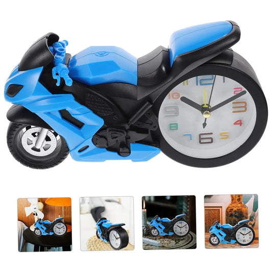 17639 Fashioned Alarm Clock Novelty Retro Motorcycle Motorbike Engine Style Clocks Alarm Clock Desktop Decoration Kids Gift - Zidbik