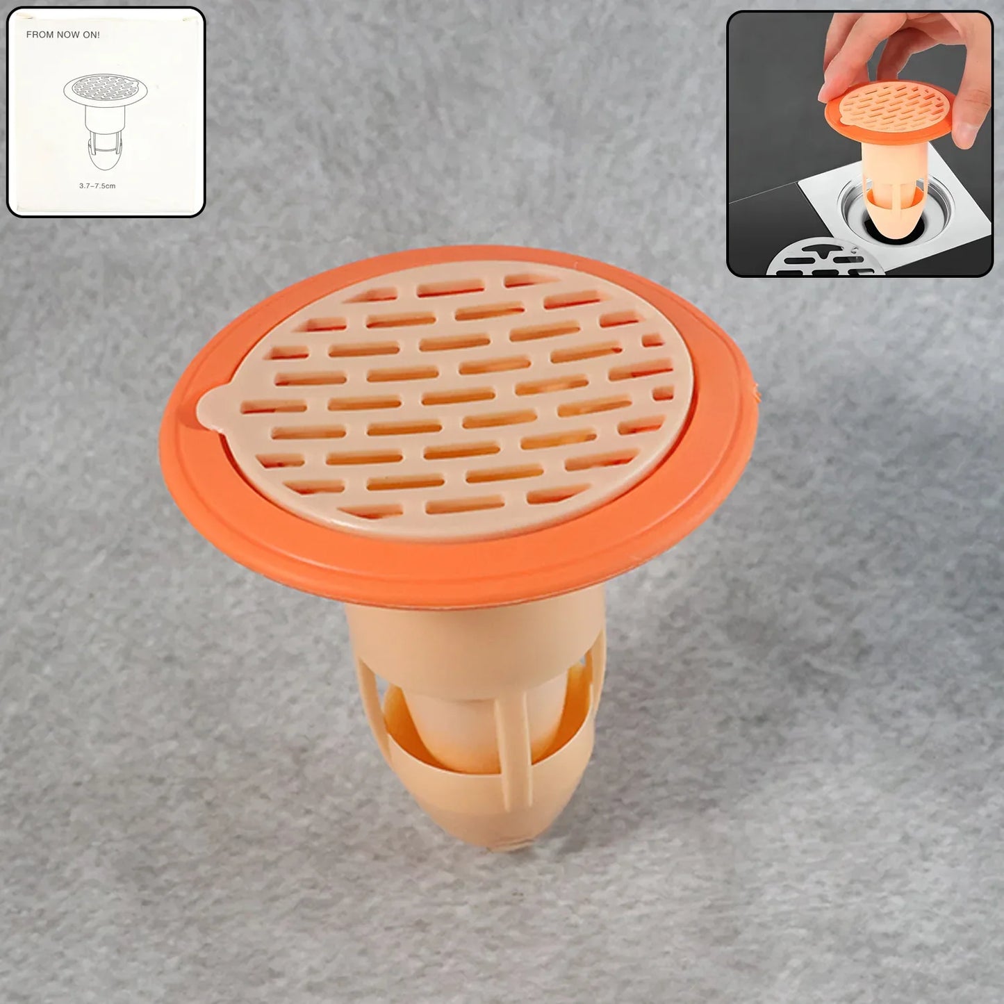 Bathroom Kitchen Plastic Drain Strainer (1 Pc) - Zidbik