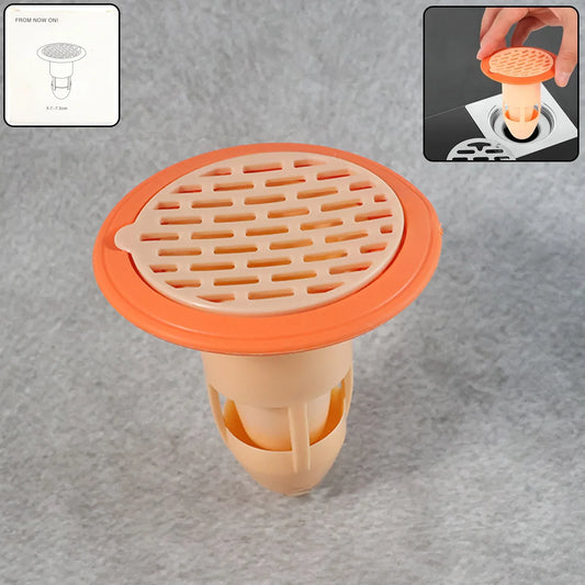 Bathroom Kitchen Plastic Drain Strainer (1 Pc) - Zidbik