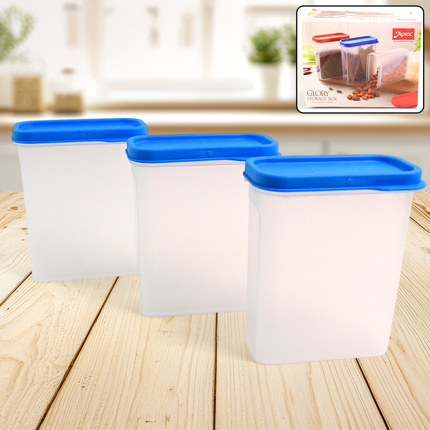 Apex Glory Food Storage Container Set  3-piece - Zidbik