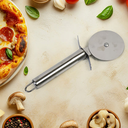 Premium Stainless Steel Pizza Cutter Wheel With Sharp Blade - Zidbik