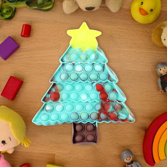 Premium Tree Shape Silicone Pop It Fidget Toy (1 Pc) - Zidbik