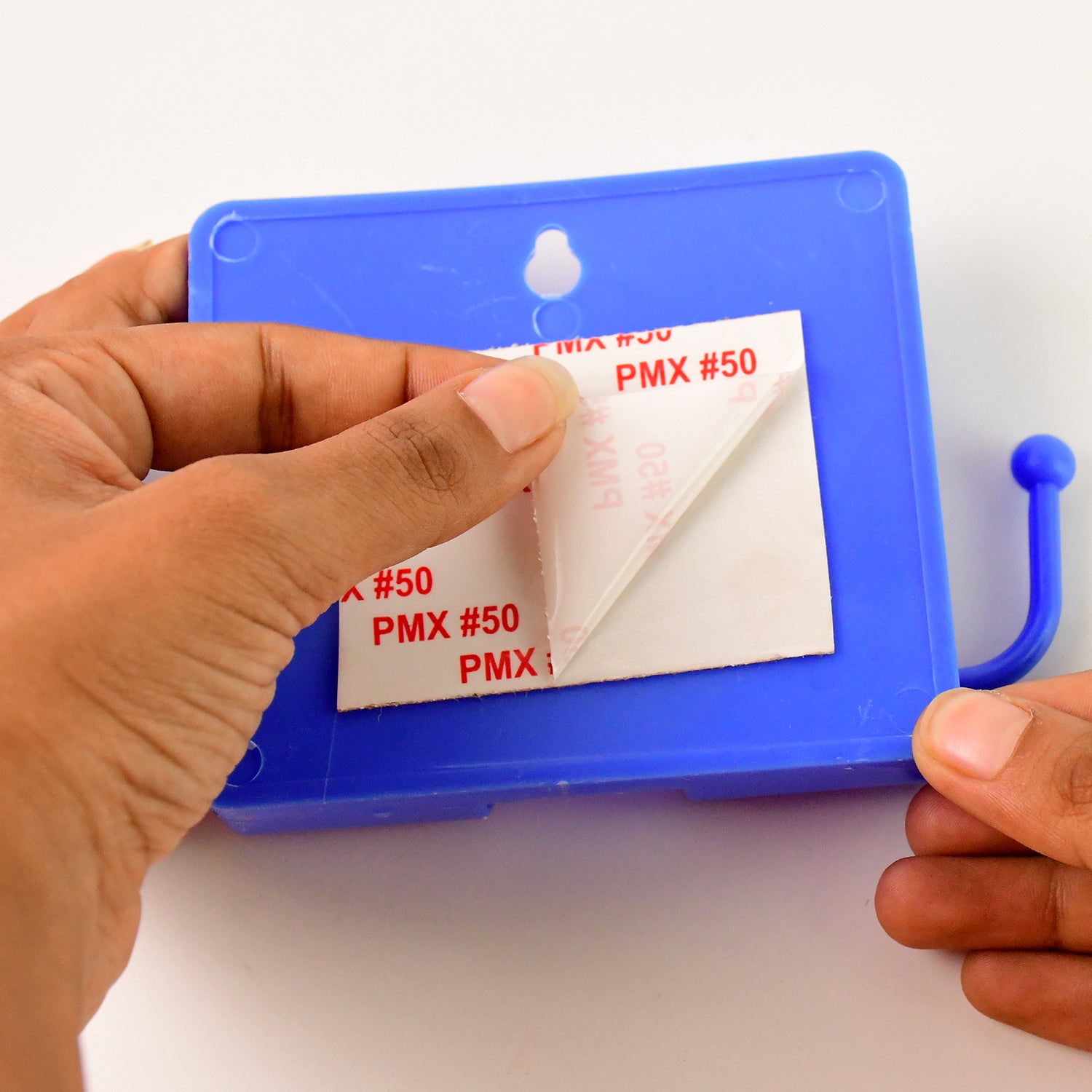 1 Pc Blue Wall Mount Mobile Stand With Hook - Zidbik