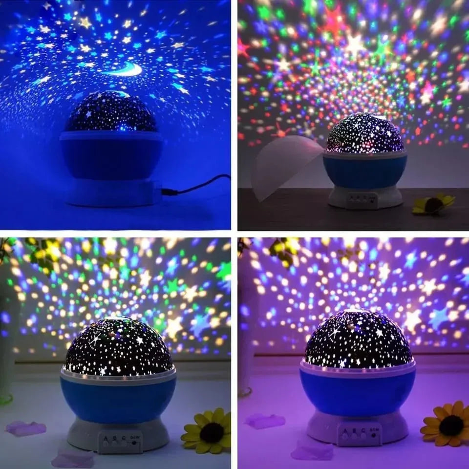 1234 Colour Changing Good Night Star Master Rotating Projection Night Lamp - Zidbik