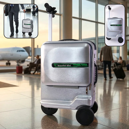 Electric Ride-on Scooter Travel Bag With Foldable Trolley (1 Pc) - Zidbik