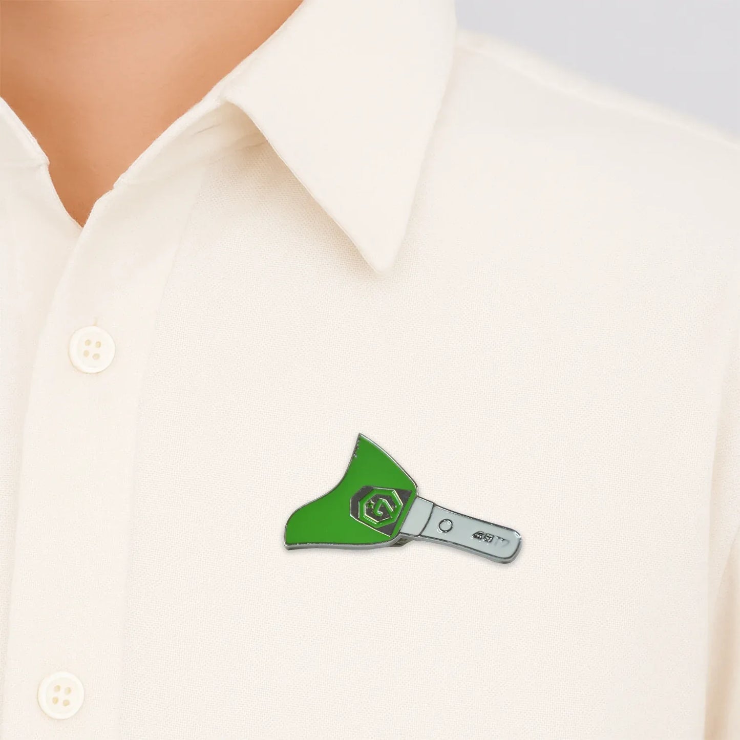 Stylish Metal Badge Pin Single Piece (Random Design) - Zidbik