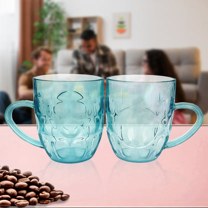 Apex Shake Mug Set  2 Pieces Durable Plastic Mugs (350ml) Approx - Zidbik