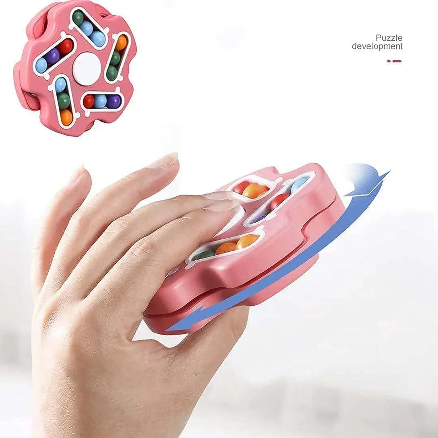 Fidget Magic Cube Spinner Toy Multi-track Finger Puzzle - Zidbik