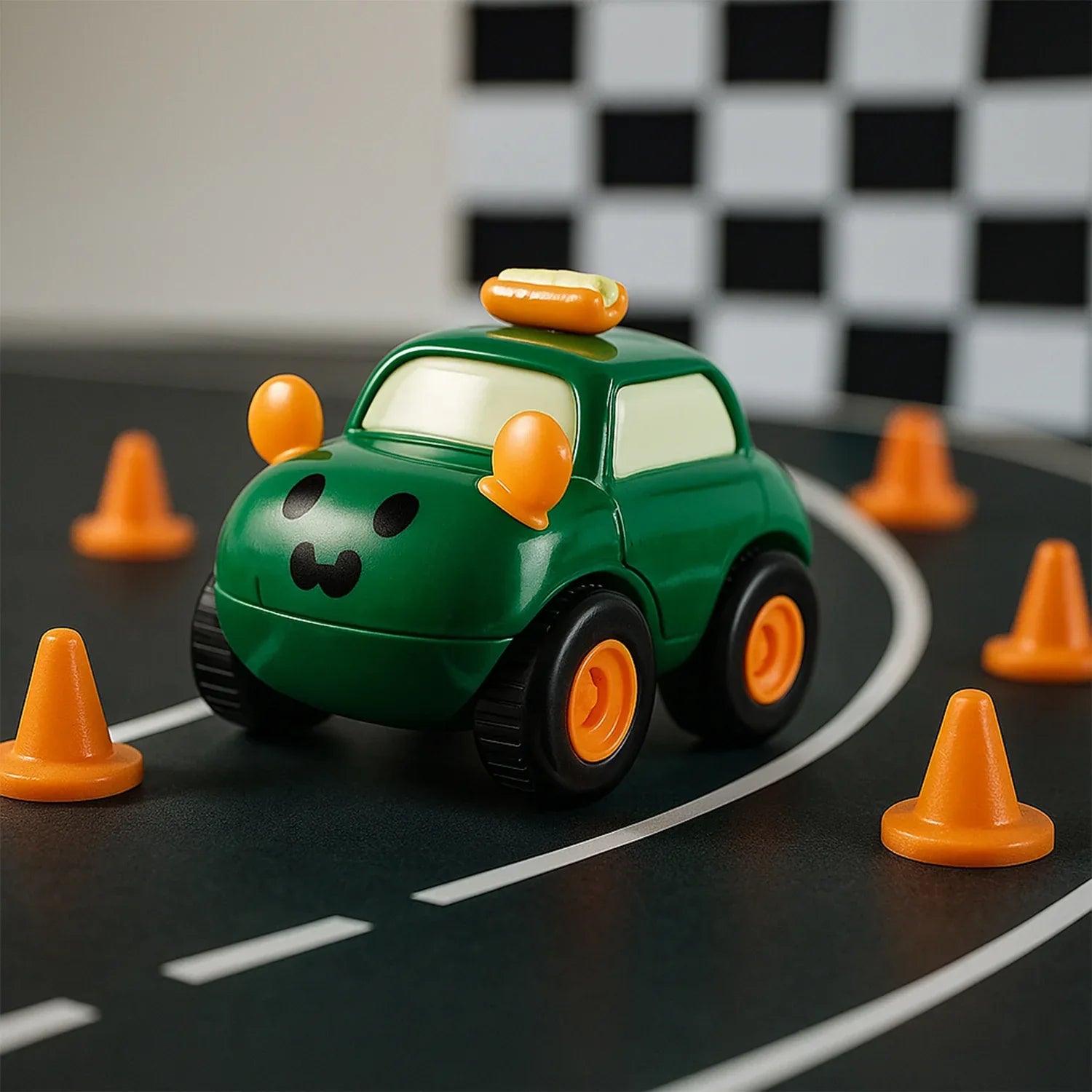 Cartoon Pull-back Car Toy Set For Kids (12 Pc) - Zidbik