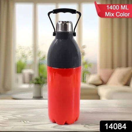 Plastic Sports Bottle Insulated Leakproof Bpa-free (1400ml Mix Colour) - Zidbik