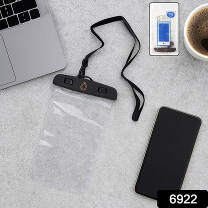 6922 Mobile Cover Pouch Transparent Waterproof Sealed Plastic Smartphone Protective Pouch Coverbag For All Mobile Phones - Zidbik
