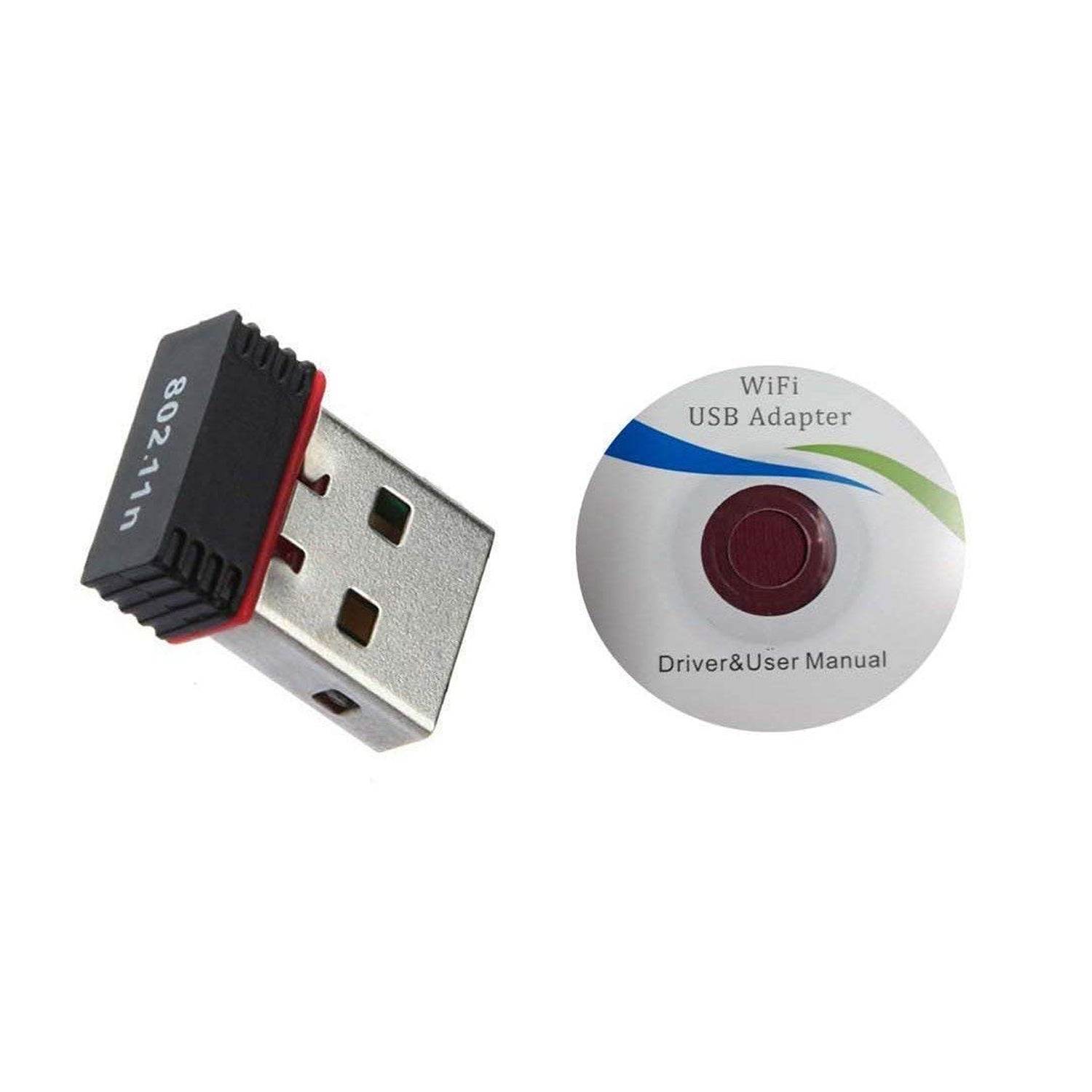 7224 Wi-fi Receiver Wireless Mini Wi-fi Network Adapter With With Driver Cd For Computer  Laptop And Etc Device Use - Zidbik