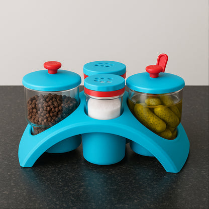 Supermom 4x Pickle With Salt  Pepper Storage Set - Zidbik