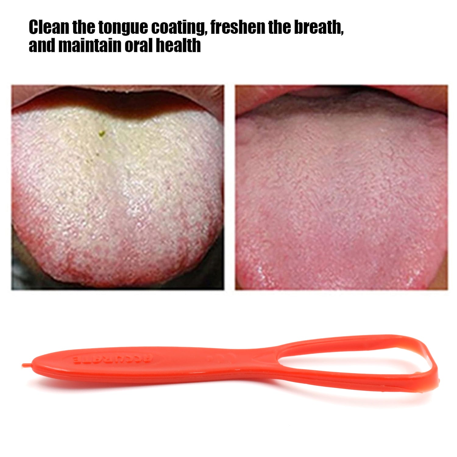 Plastic Tongue Cleaner – Oral Hygiene Scraper for Fresh Breath & Bacteria Removal (1 Pc) - Zidbik