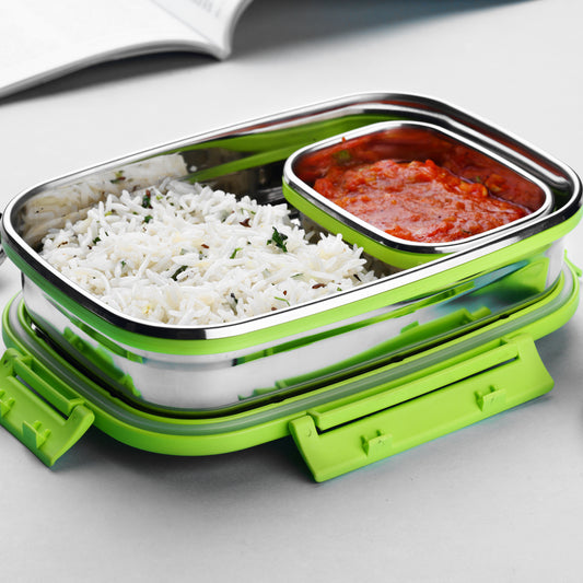 8131 Stainless Steel Lunch Pack For Office  School Use - Zidbik
