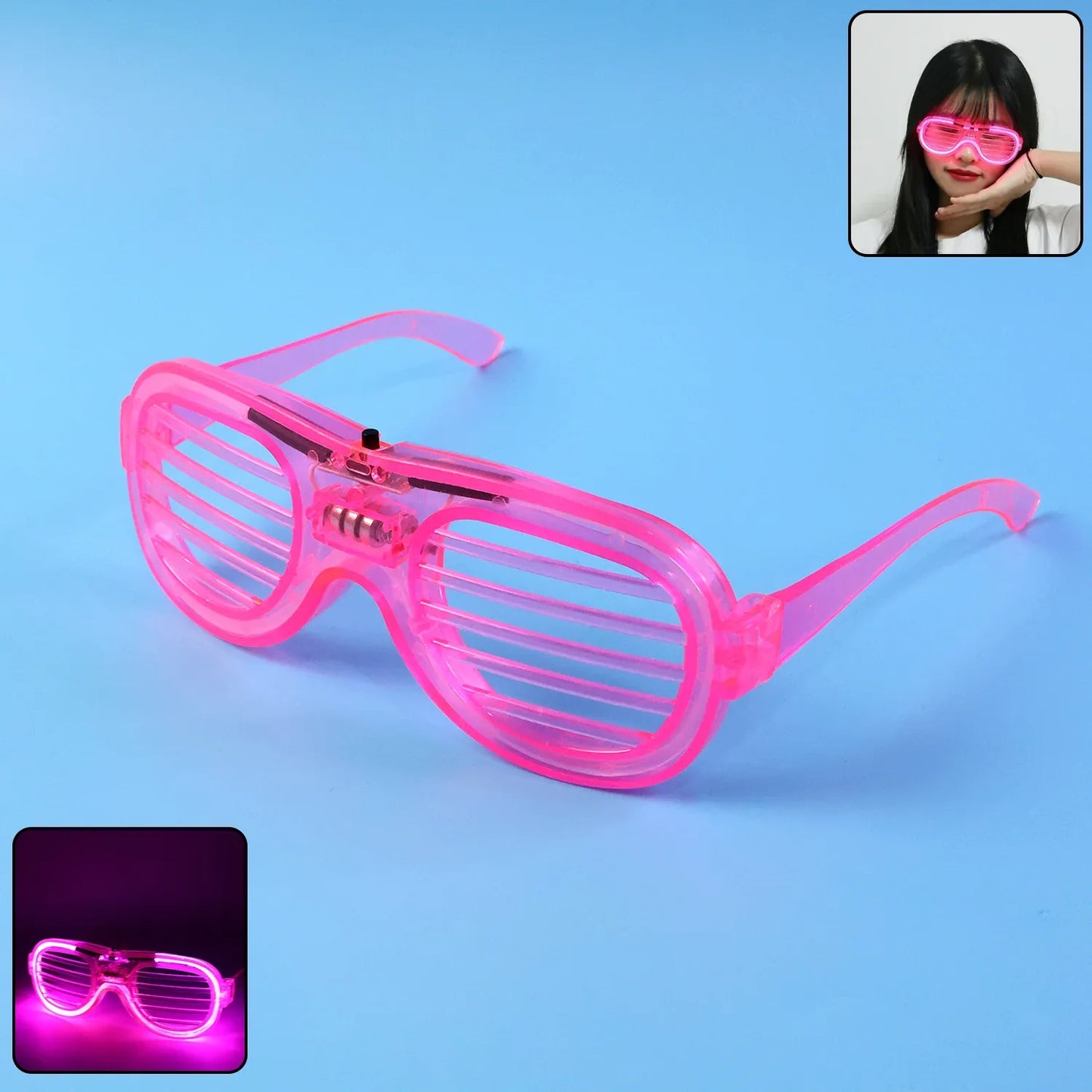 Led Light-up Party Glasses For Night Events (1 Pc) - Zidbik