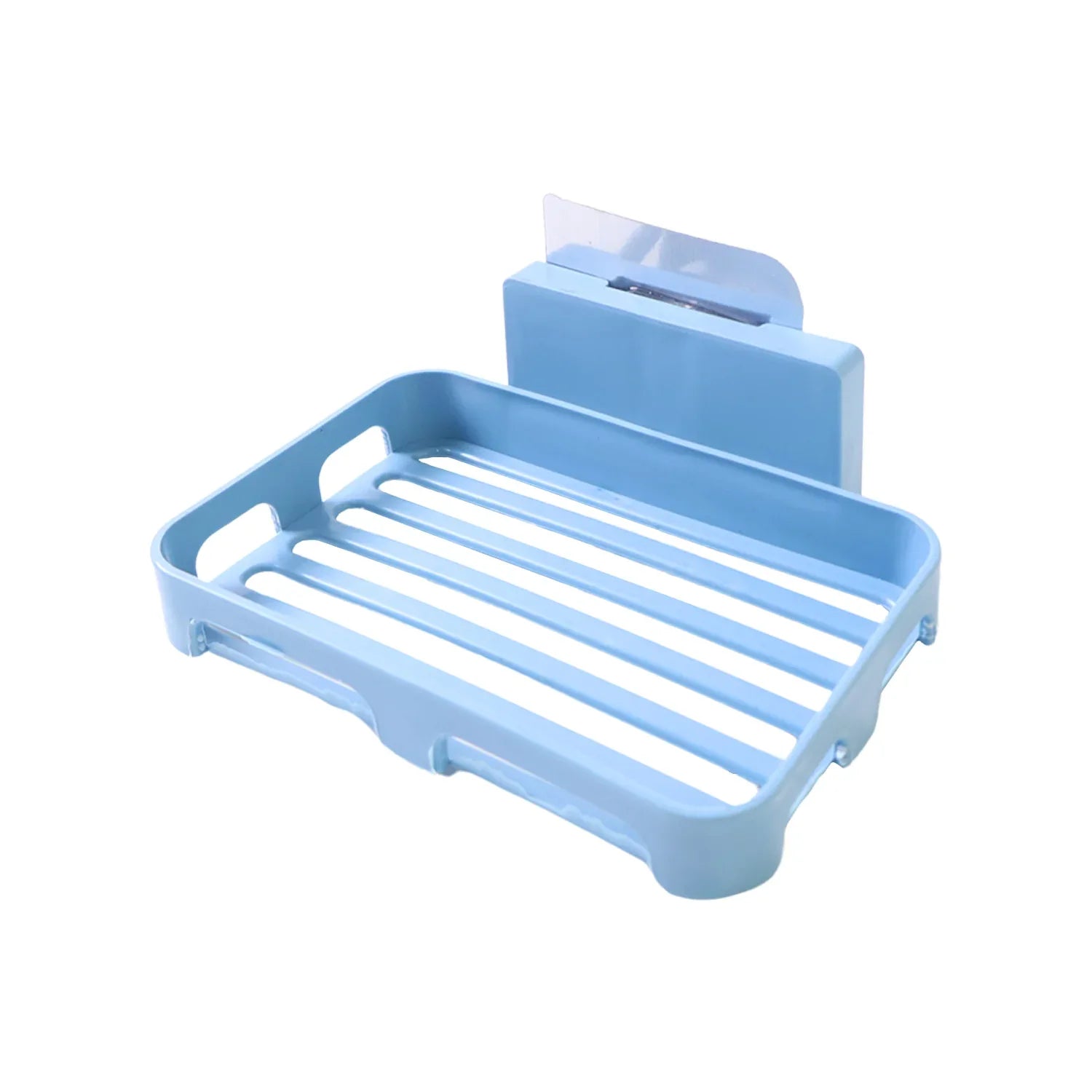 4194 Soap Dish Holder For Bathroom Shower Wall Mounted Self Adhesive Soap Holder Saver Tray-plastic Sponge Holder For Kitchen Storage Rack Soap Box (Plastic Box) - Zidbik