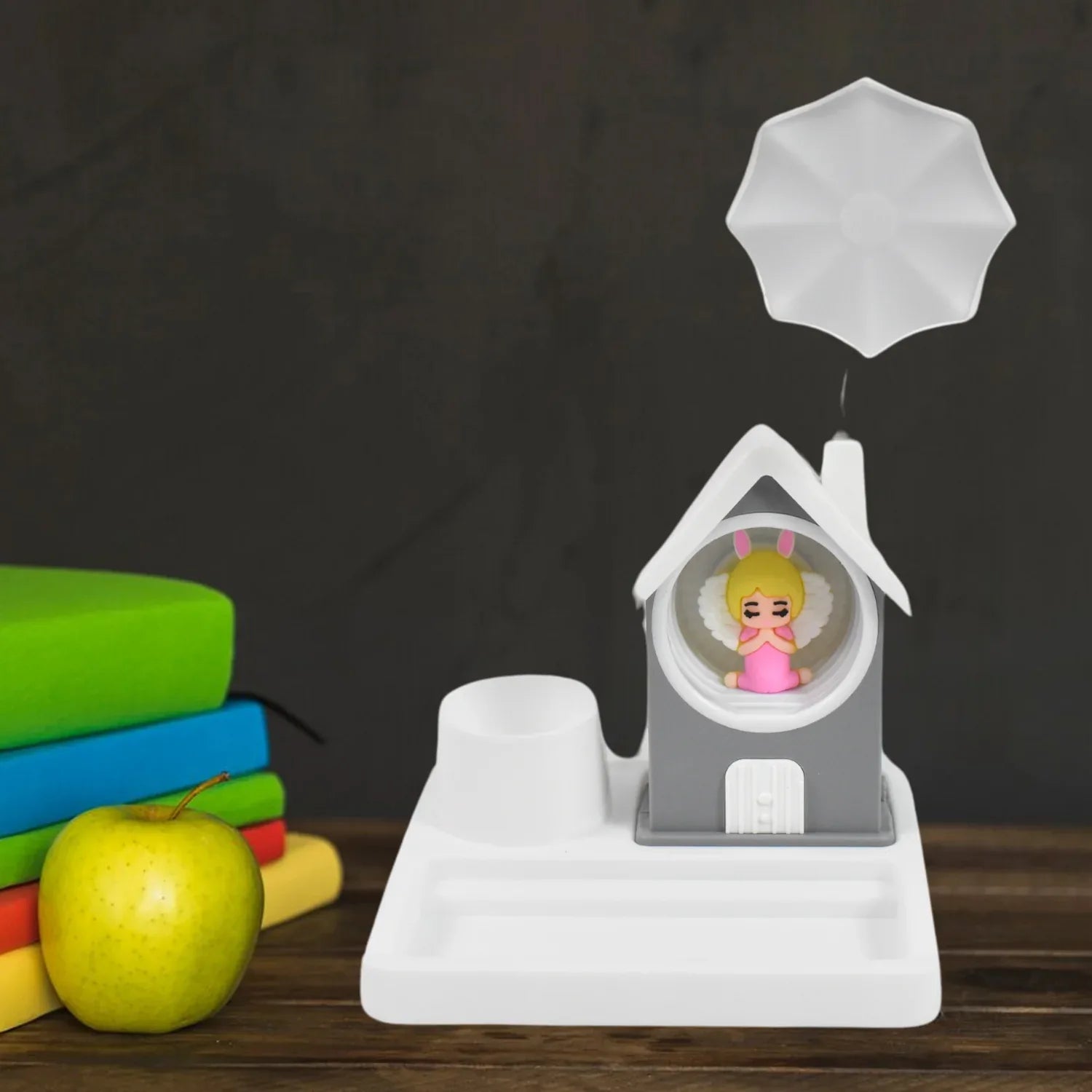 Cute Lovely Cartoon Home Design With Plastic Base Led Desk Light Multi Color Changes (1 Pc) - Zidbik