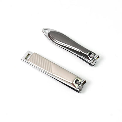 Stainless Steel Folding Portable Large Nail Clippers With Nail File (1 Pc) - Zidbik