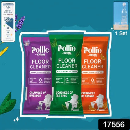 Pollic Kadam Concentrated Floor Cleaner Refill Kit With Reusable Measuring Bottle - Zidbik
