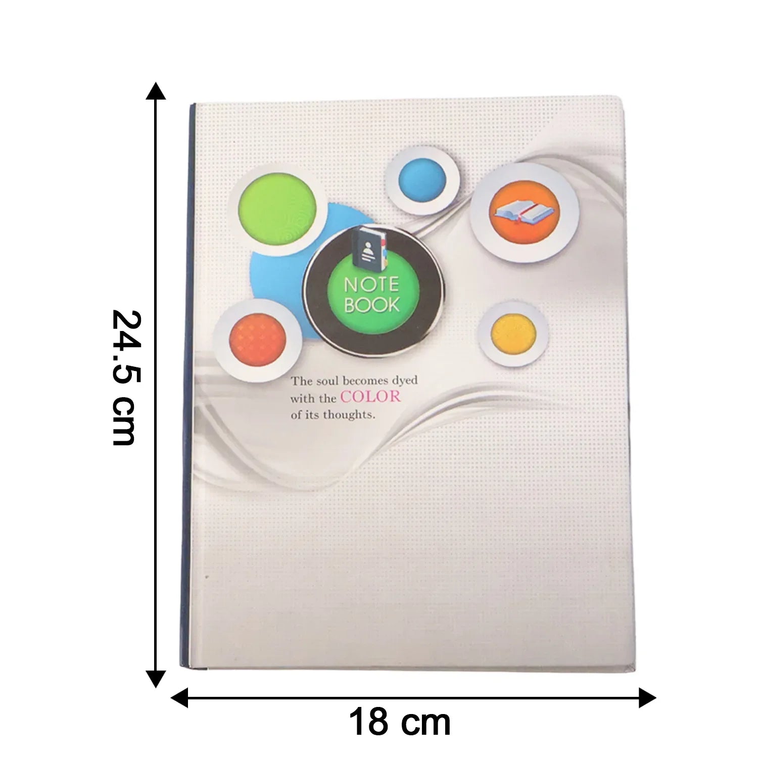 Hardbound Ruled Notebook (1 Pc 100 Pages 240x180mm) - Zidbik