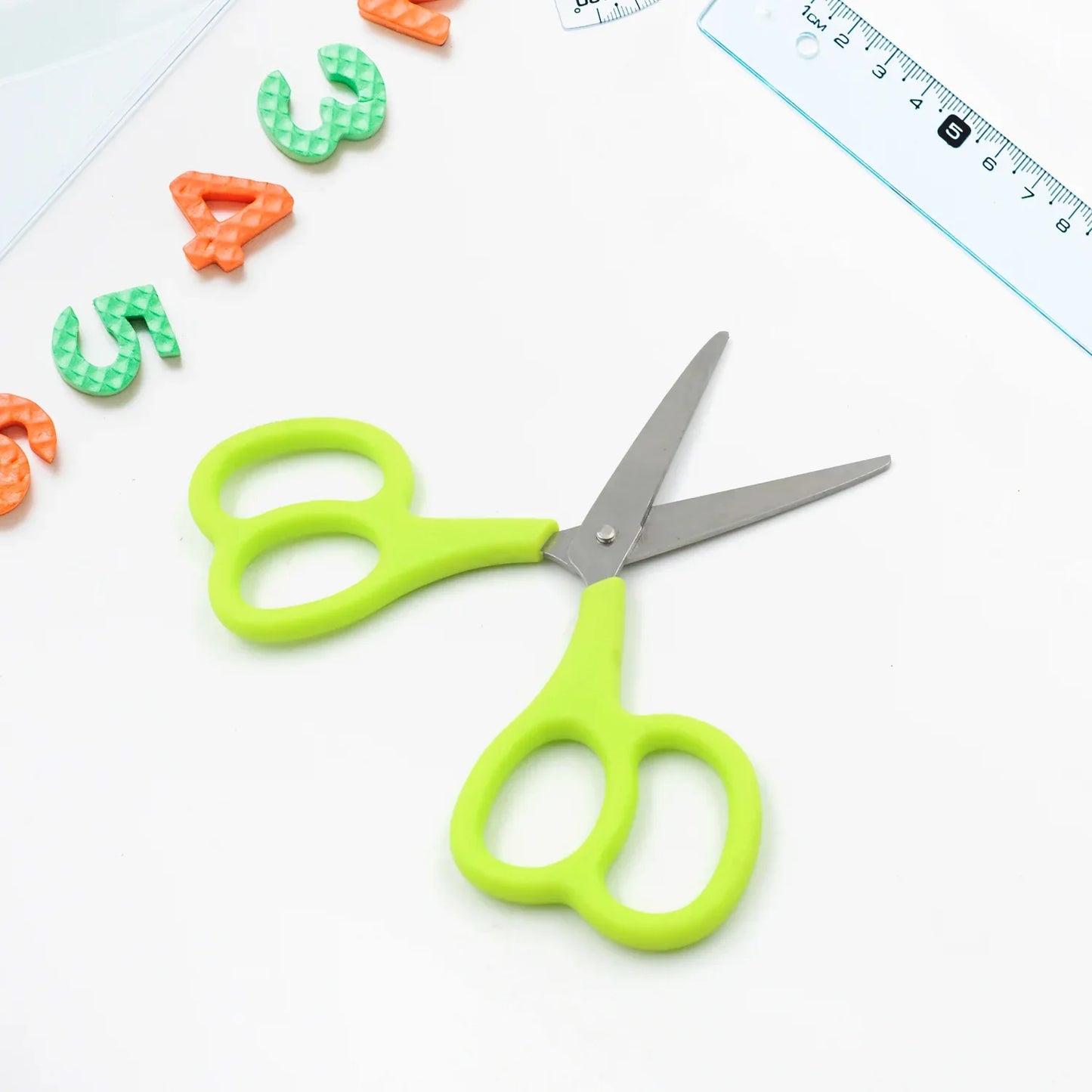 7563 Stainless Steel Double Grip Scissors Multipurpose Comfort Grip Handle And Stainless Steel Blades Paper Photos Crafts All Purpose Office (1 Pc) - Zidbik