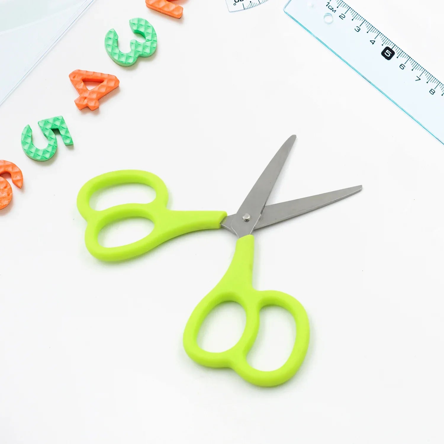 7563 Stainless Steel Double Grip Scissors Multipurpose Comfort Grip Handle And Stainless Steel Blades Paper Photos Crafts All Purpose Office (1 Pc) - Zidbik