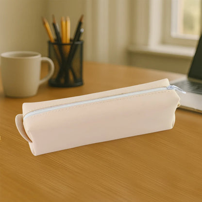 Slim Pu Leather Pencil Pouch - (1 Pc) - Zidbik