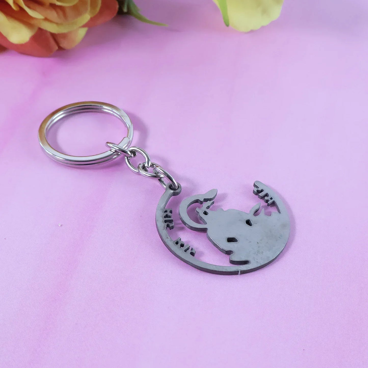 Devotional Jai Shri Ram Metal Keychain - (1 Pc) - Zidbik