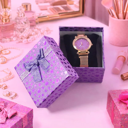 Elegant Ladies Wrist Watch With Stylish Dial And Premium Gift Box - Zidbik