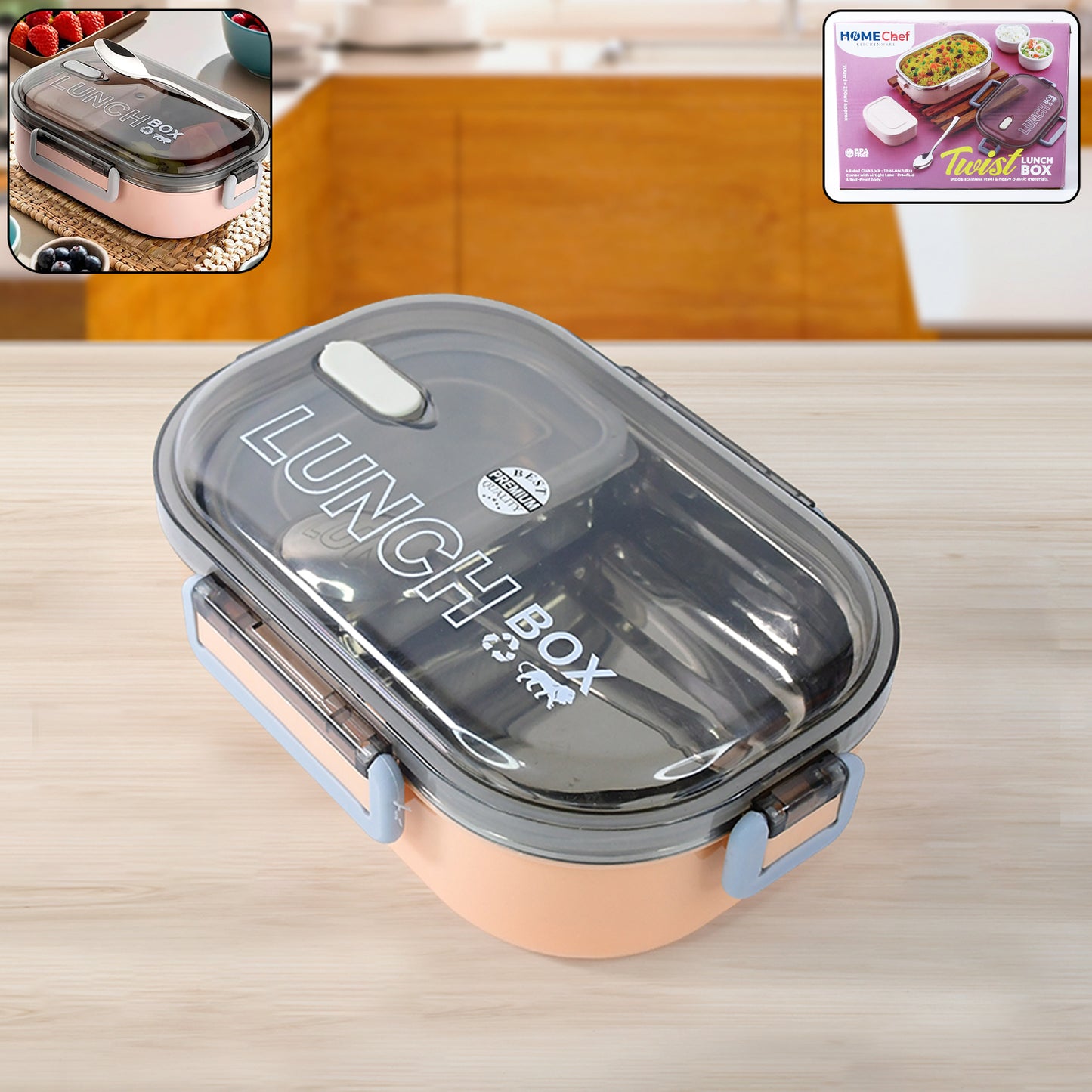 Home Chef Premium Leak-proof Lunch Box - Zidbik