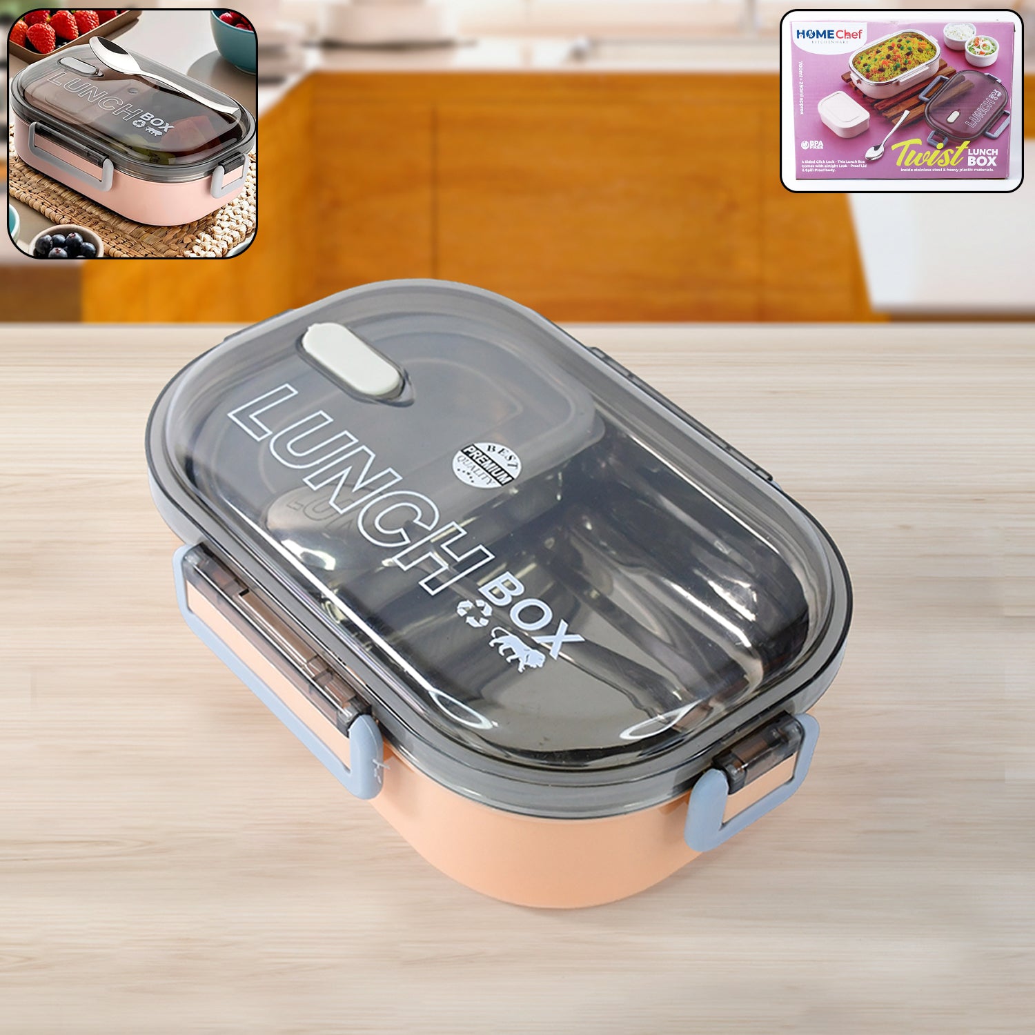 Home Chef Premium Leak-proof Lunch Box - Zidbik