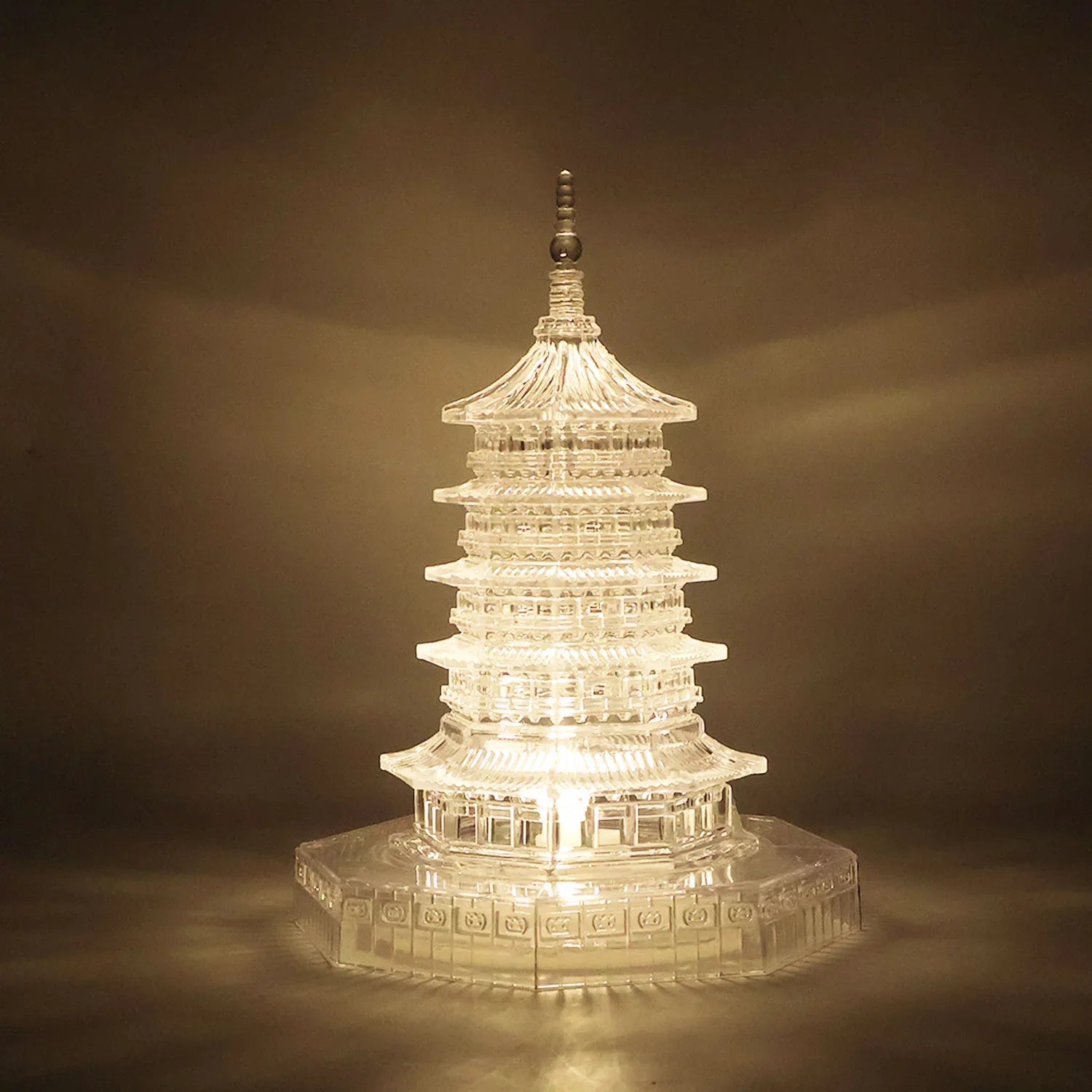 Premium Led Crystal Pagoda Decorative Light (1 Pc) - Zidbik