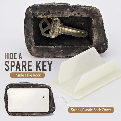 8744 Hide A Key Outside Rock Looks Like A Real Rock - Weatherproof Rock Key Perfect For Emergencies - Fake Rock Key Hider Outside Decorative (1 Pc) - Zidbik