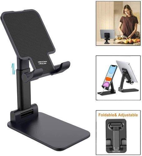 6032 Foldable Mobile Stand With Angle Adjustable Desktop Table Mobile Holder - Zidbik