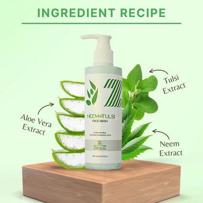 Zequz Neem Tulsi Face Wash - (1 Pc 250 Ml) - Zidbik