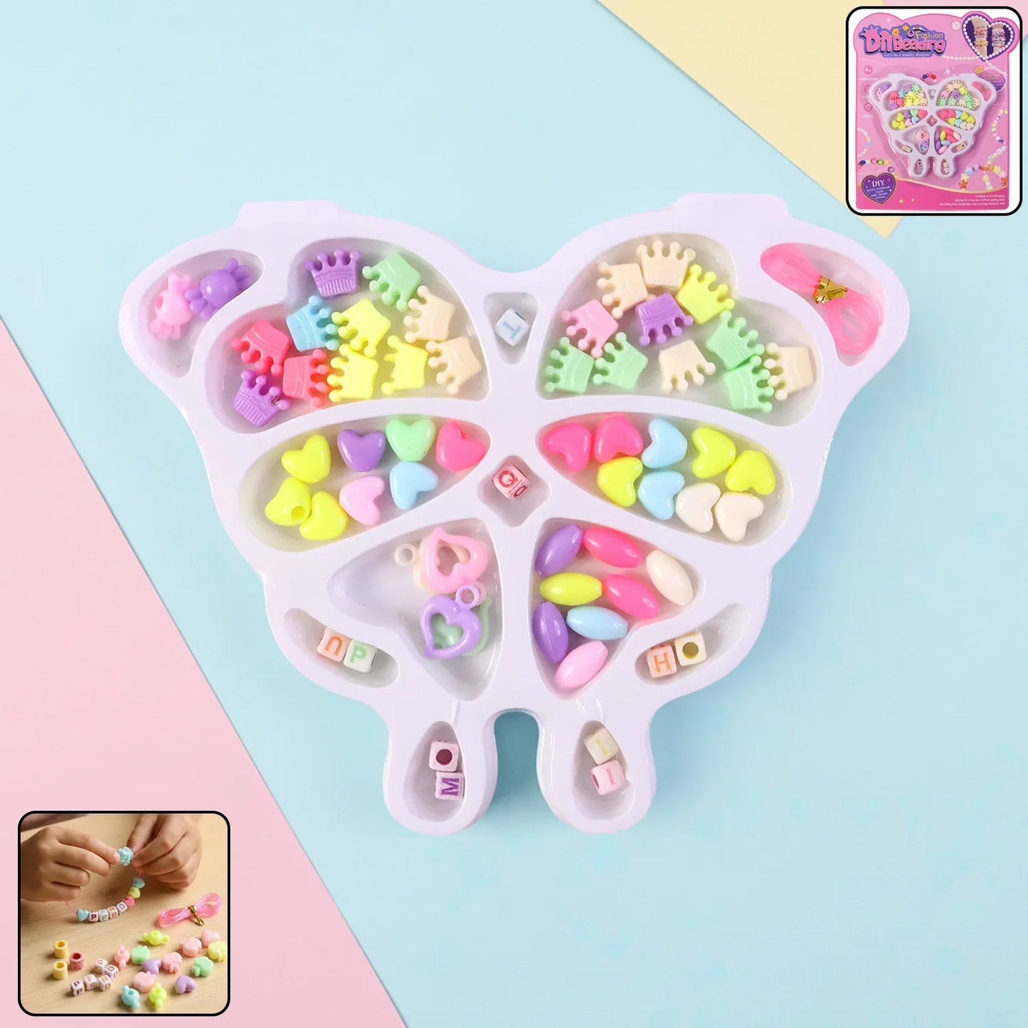 Diy Fashion Beading Jewellery Making Kit (1 Set) - Zidbik