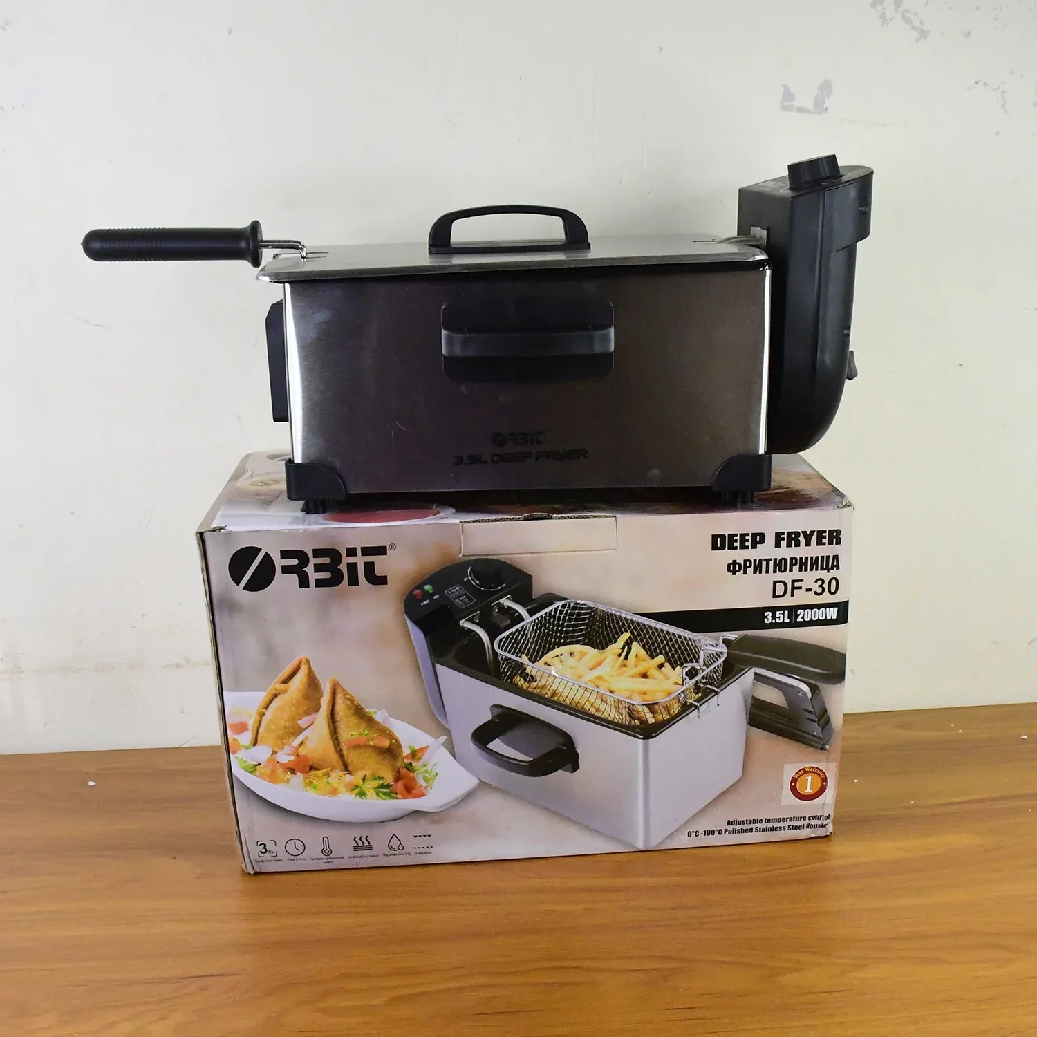 Orbit Heavy Duty 2000w Deep Fryer With 3.5 Litre Oil Capacity - Zidbik
